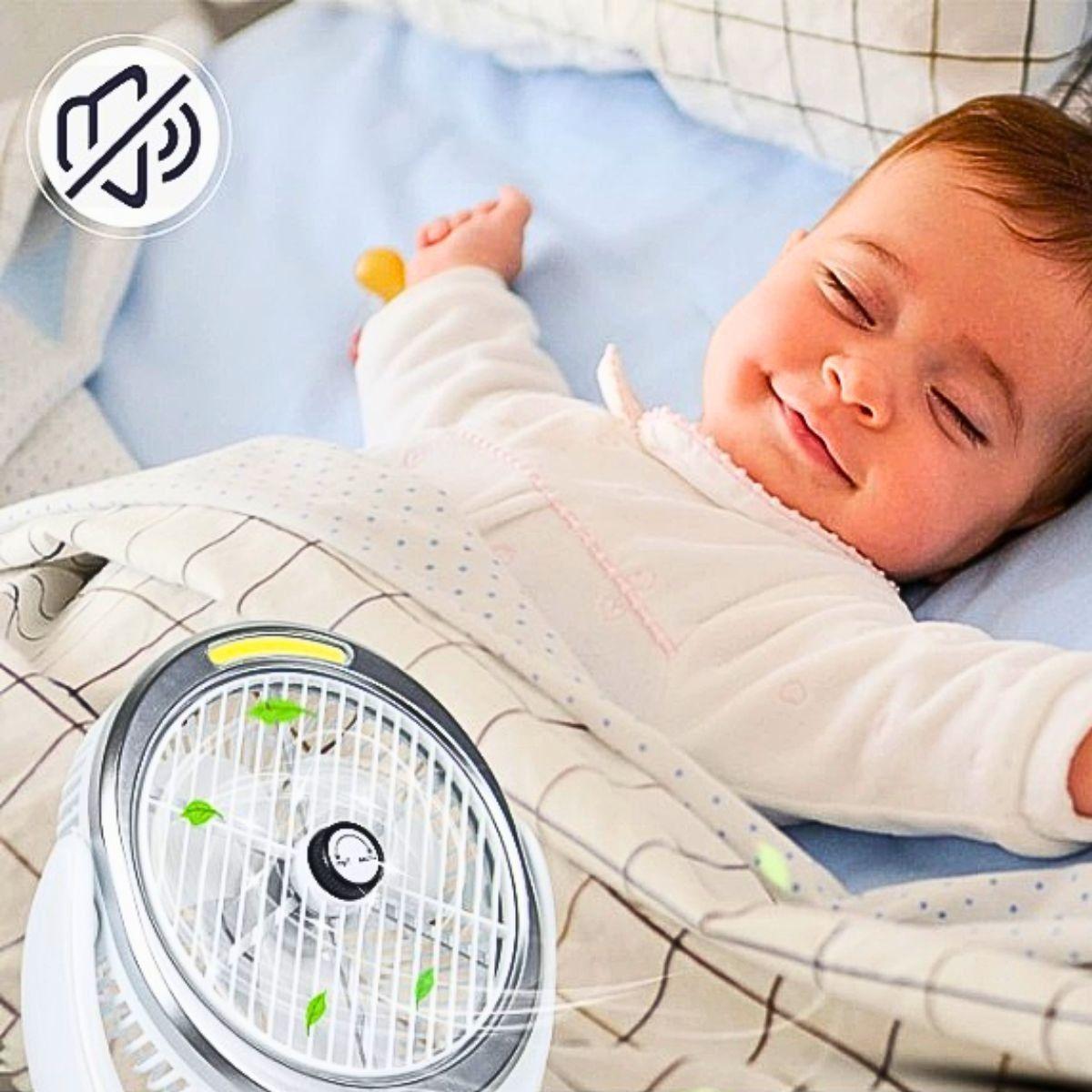 Ventilador Escritorio Portátil USB 360° Hogar Viaje Lau-2