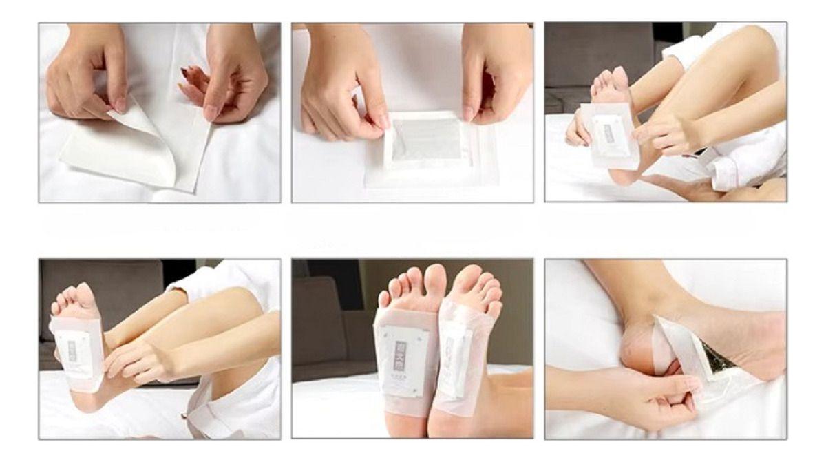 Set 10 Parches Pies Desintoxicante Almohadilla Purifica Lau-3