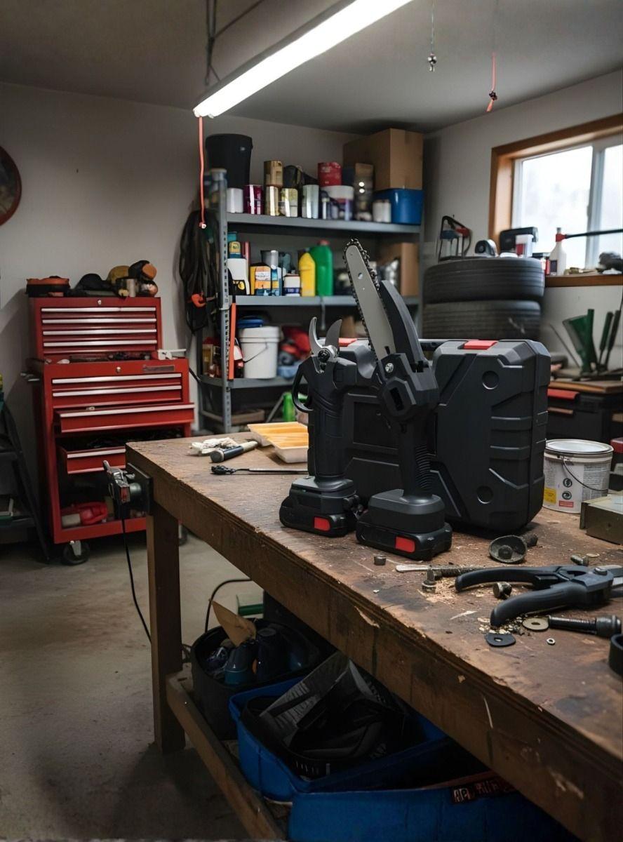 Kit Jardinería Mini Motosierra Pequeña Tijera Podar Jhn-5