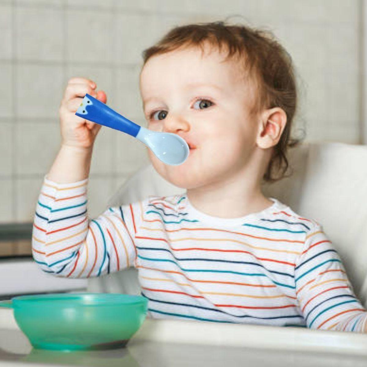 SET 3 PACK CUBIERTO FLEXIBLE ENTRENAMIENTO SILICONA BEBE LAU-7