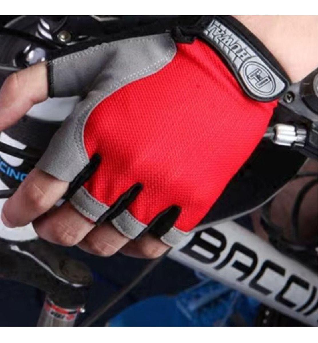 SET 2 GUANTES DEPORTIVOS CICLISMO GIMNASIO VELCRO LAU-2