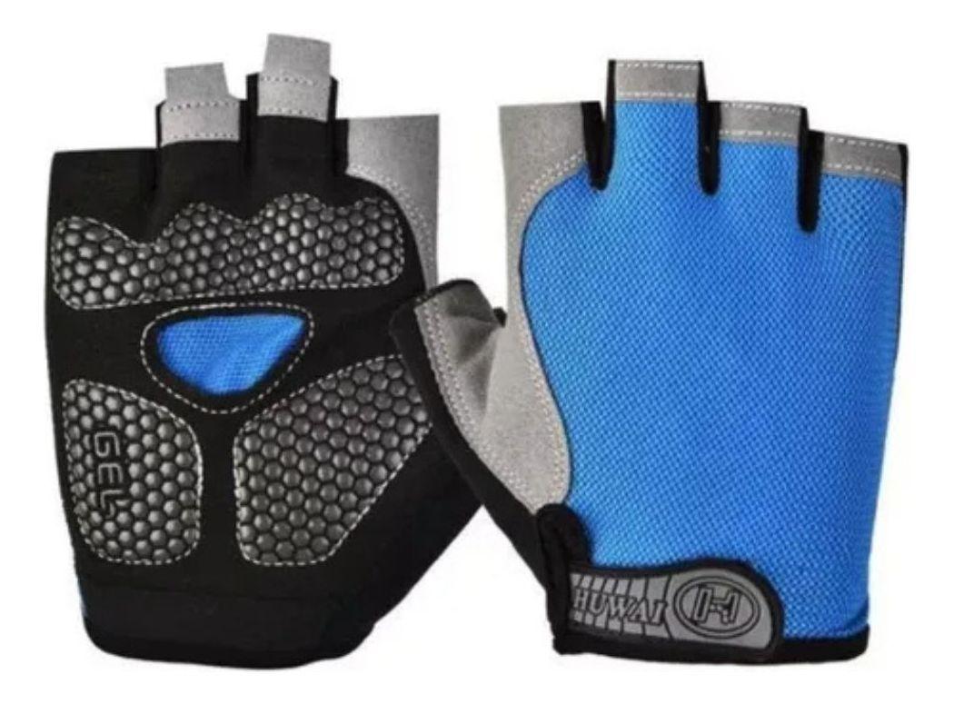 SET 2 GUANTES DEPORTIVOS CICLISMO GIMNASIO VELCRO LAU-3