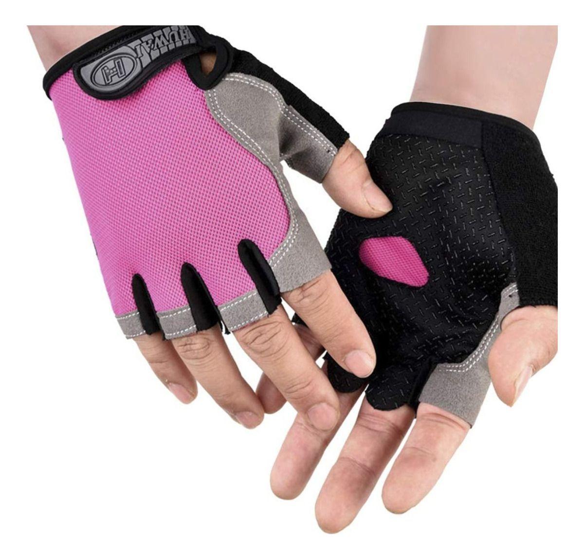 SET 2 GUANTES DEPORTIVOS CICLISMO GIMNASIO VELCRO LAU-7