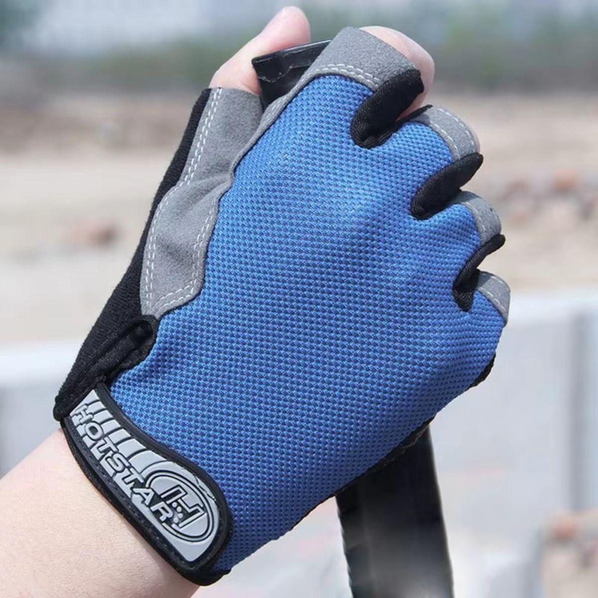 SET 2 GUANTES DEPORTIVOS CICLISMO GIMNASIO VELCRO LAU-5