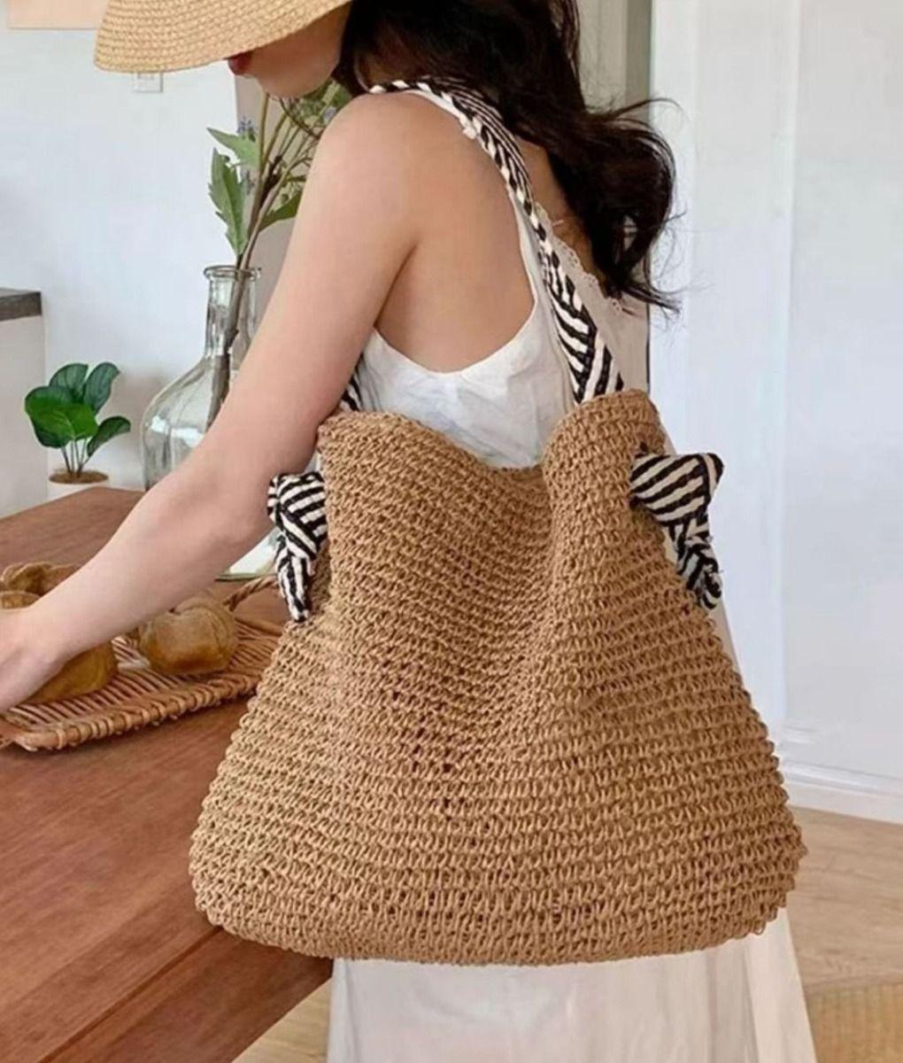 Cartera Bolso Casual Asas Diseño Contraste Moderno Jhn-2