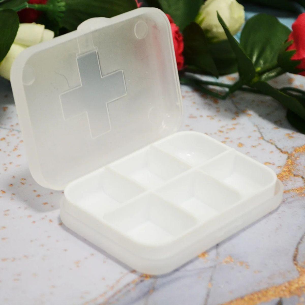 SET 6 PASTILLEROS SEMANAL HERMETICO COMPACTO VIAJE LAU-4