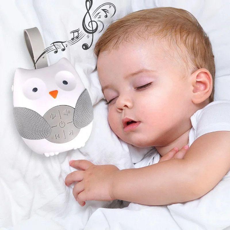 Maquina Robot Monitor Sueño Ruido Buho Cuna Dormir Bebe Lau-4