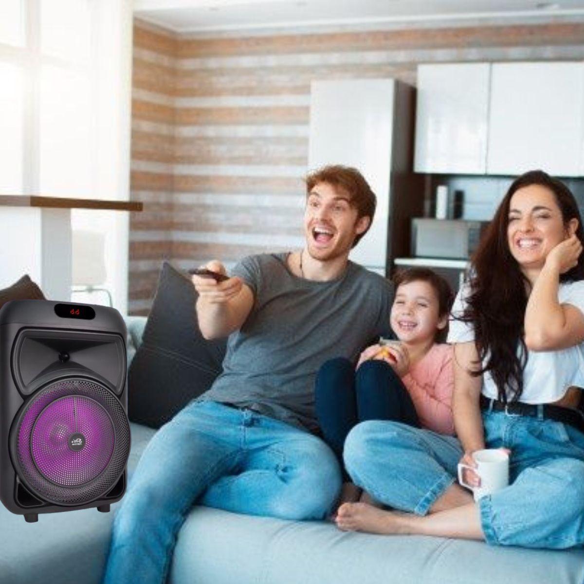 PARLANTE ALTAVOZ PORTATIL MICROFONO CONTROL REMOTO LAU-5