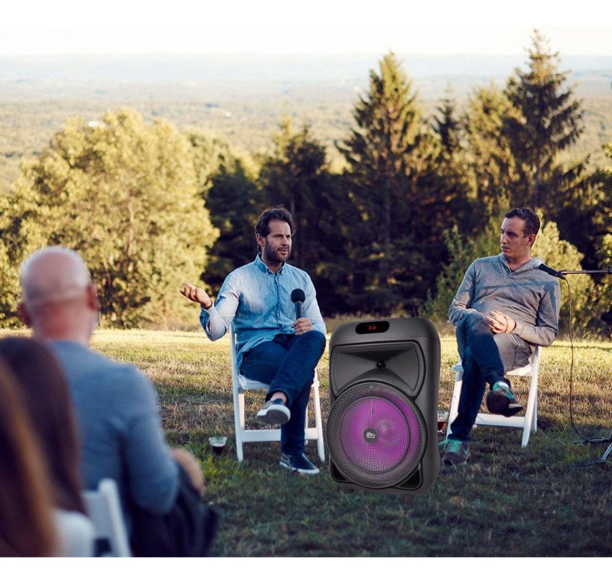 PARLANTE ALTAVOZ PORTATIL MICROFONO CONTROL REMOTO LAU-7