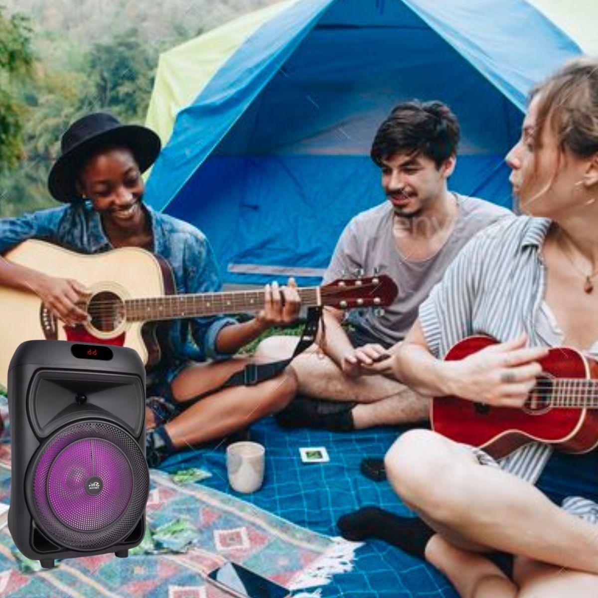 PARLANTE ALTAVOZ PORTATIL MICROFONO CONTROL REMOTO LAU-9