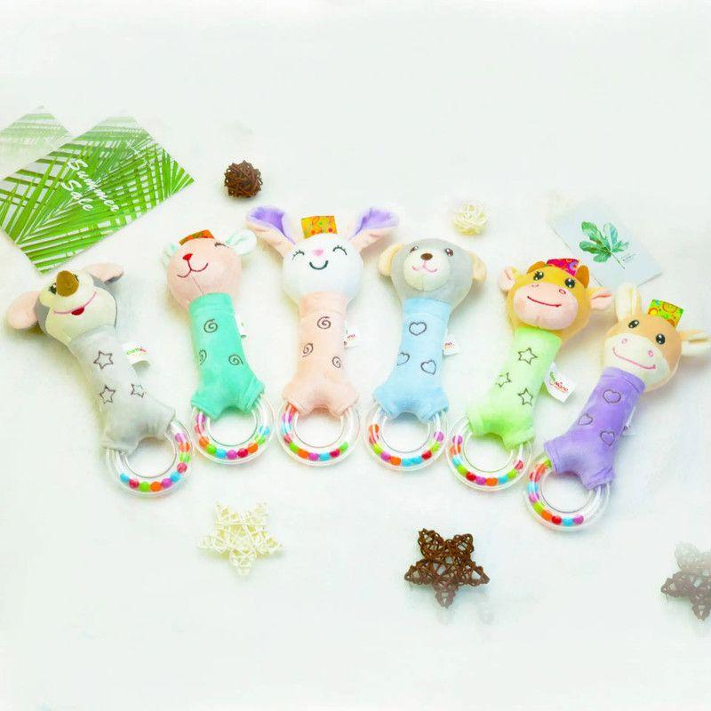 Set 2 Juguete Sonajero Peluche Animales Divertido Lau-3