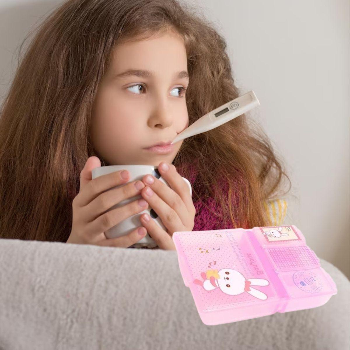 SET 6 PASTILLERO MINI CAJA ANIMADO ROSA PORTATIL LAU-3