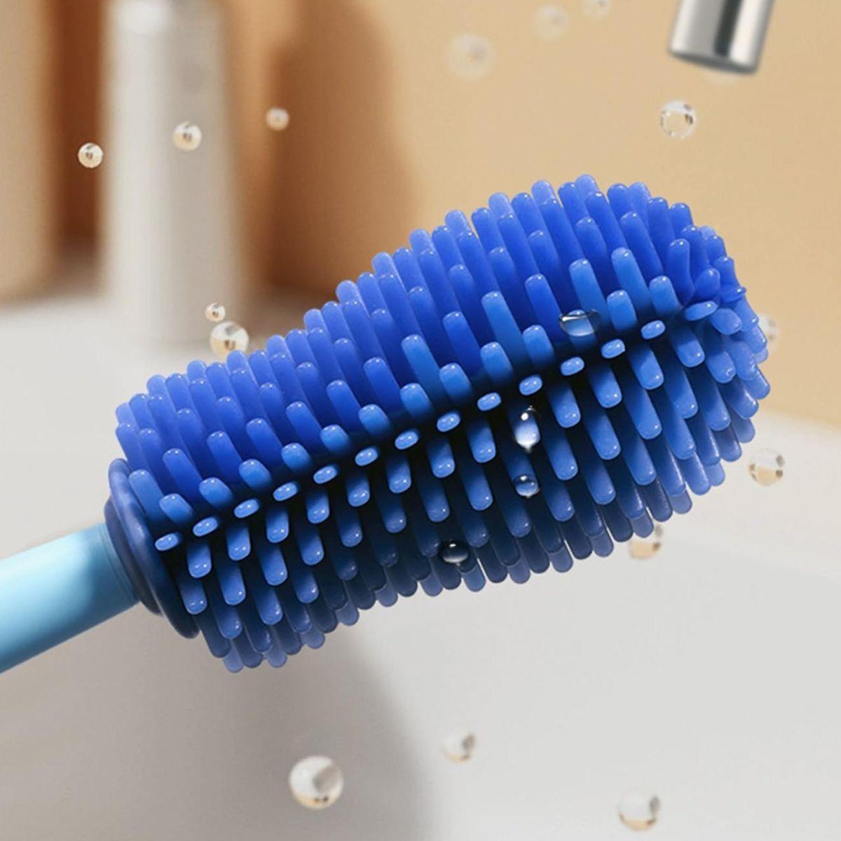 SET 2 CEPILLOS LIMPIA MAMADERA SILICONA BIBERON BEBE LAU-8