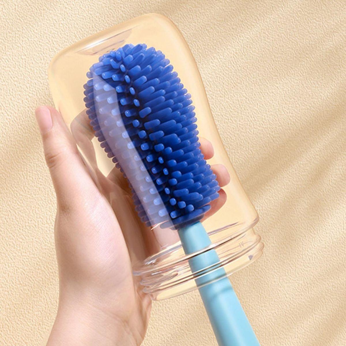 SET 2 CEPILLOS LIMPIA MAMADERA SILICONA BIBERON BEBE LAU-9