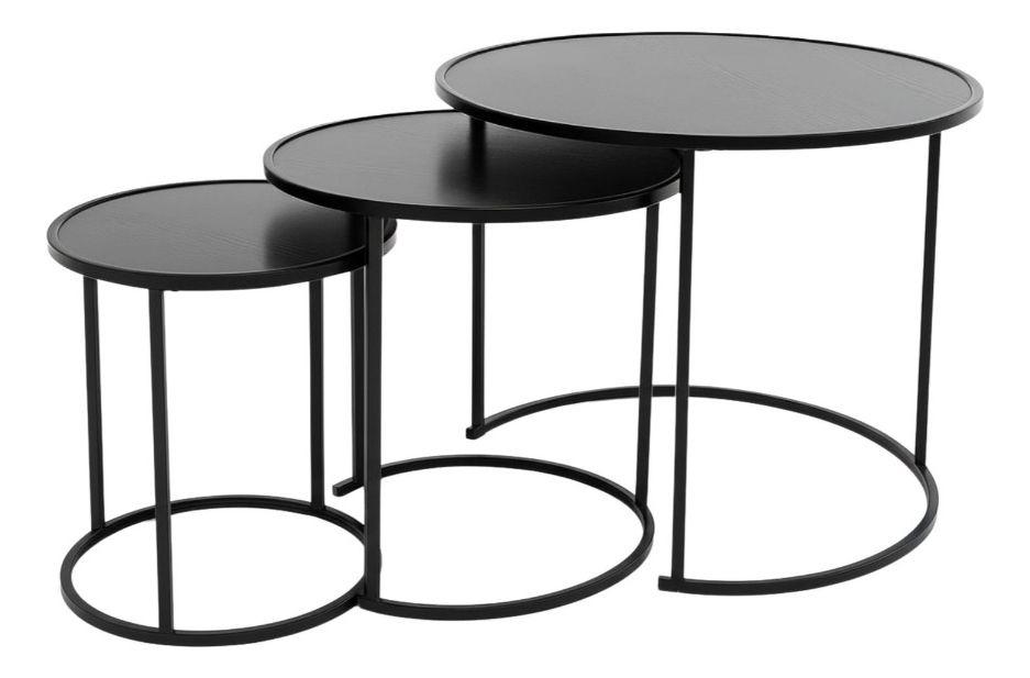 Set 3 Mesa Centro Decorativa Auxiliar Diseño Moderno Jhn-0