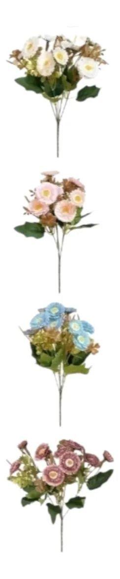 Set 4 Ramo Flores Artificiales Frescura Encanto Adorno Jhn-2