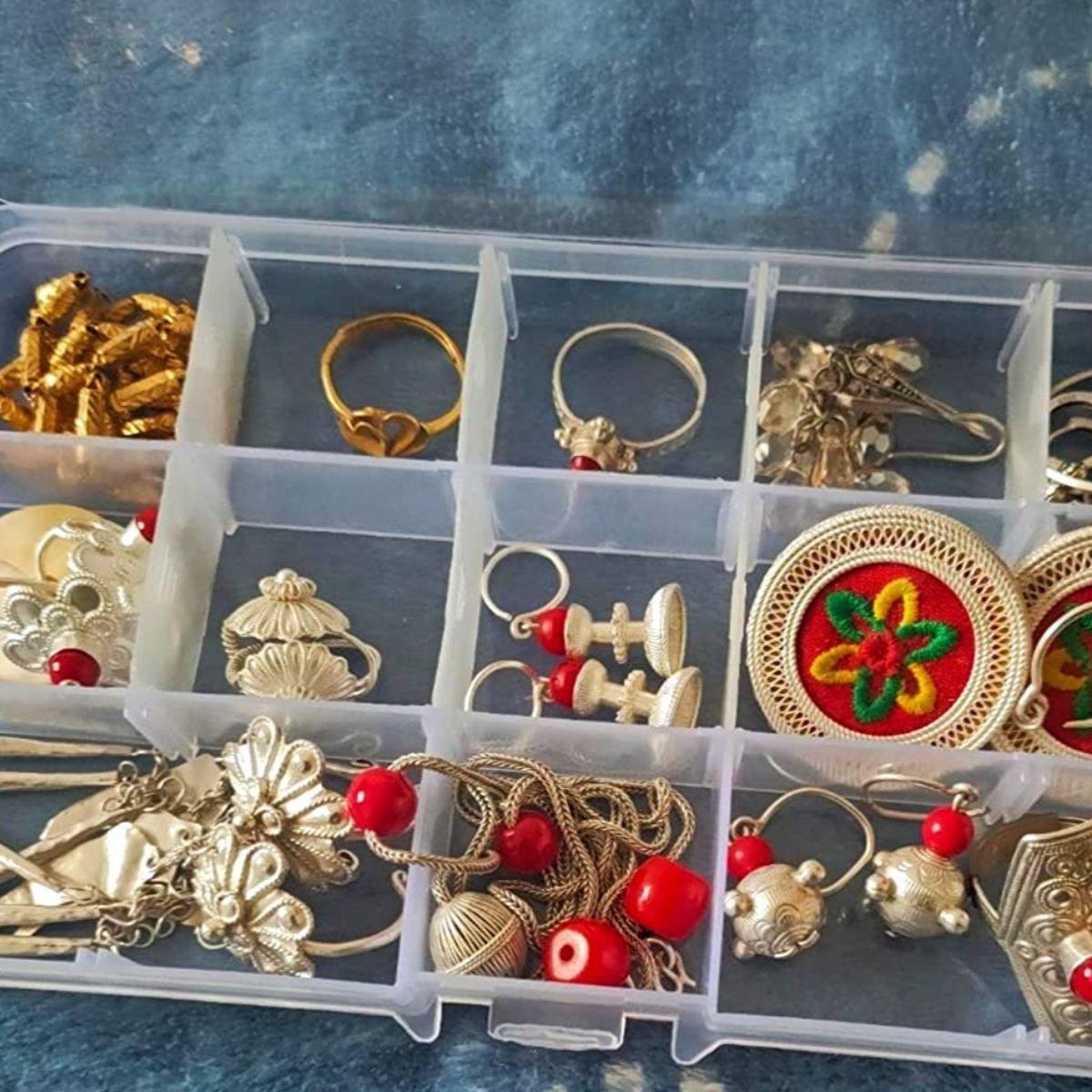 SET 5 CAJAS ORGANIZADORA MULTIFUNCIONAL JOYAS LAU-8