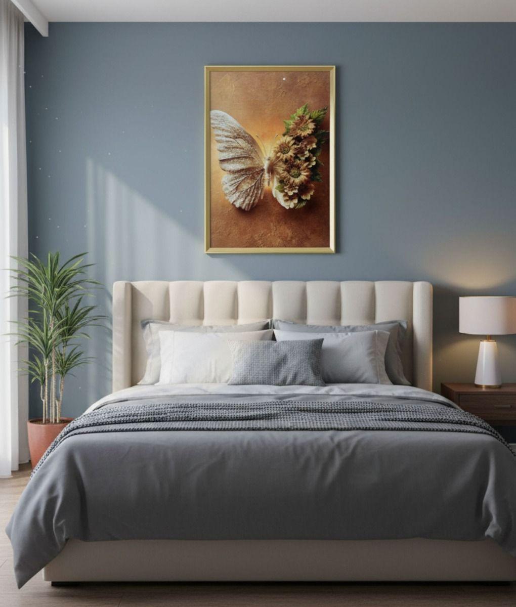 Cuadro Decorativo Escena Mariposa Marco Adorno Hogar Jhn-7