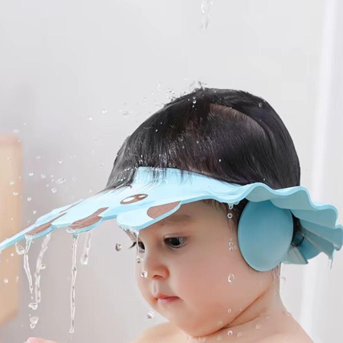 SET 4 VISERA GORRO DUCHA PROTECTOR AJUSTABLE NIÑOS LAU-8