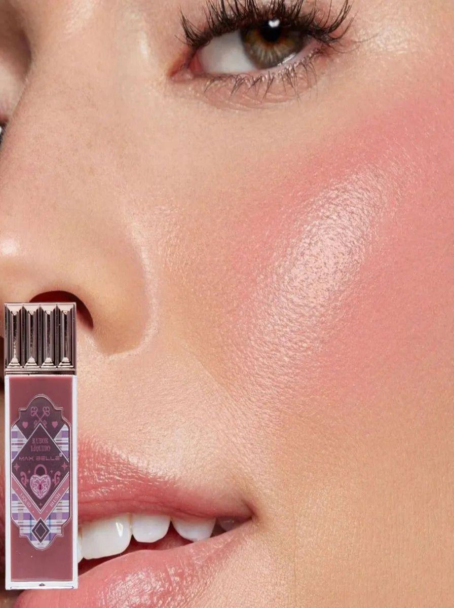 Pack 3 Rubores Liquidos Blush Brillante Maquillaje Lau-6