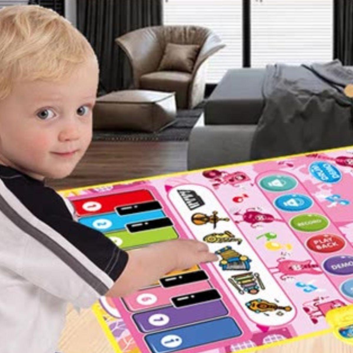 TAPETE ALFOMBRA MUSICAL INTERACTIVO SENSORIAL BEBE LAU-6