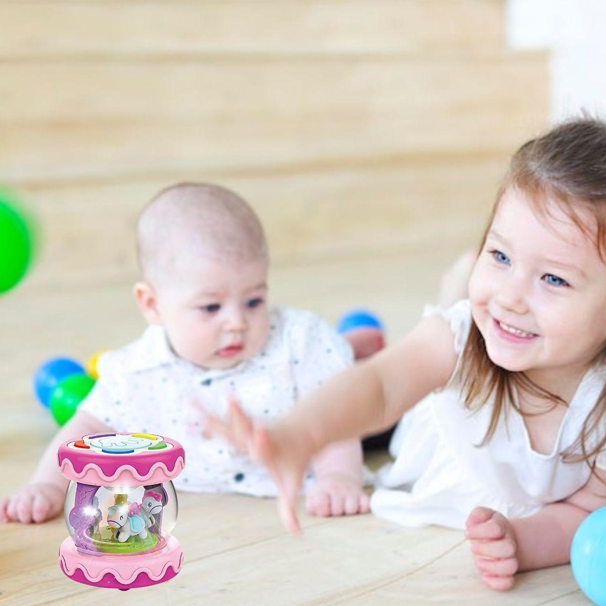 JUGUETE MULTIFUNCIONAL FORMA TAMBOR CARRUSEL INTERACTUA LAU-6