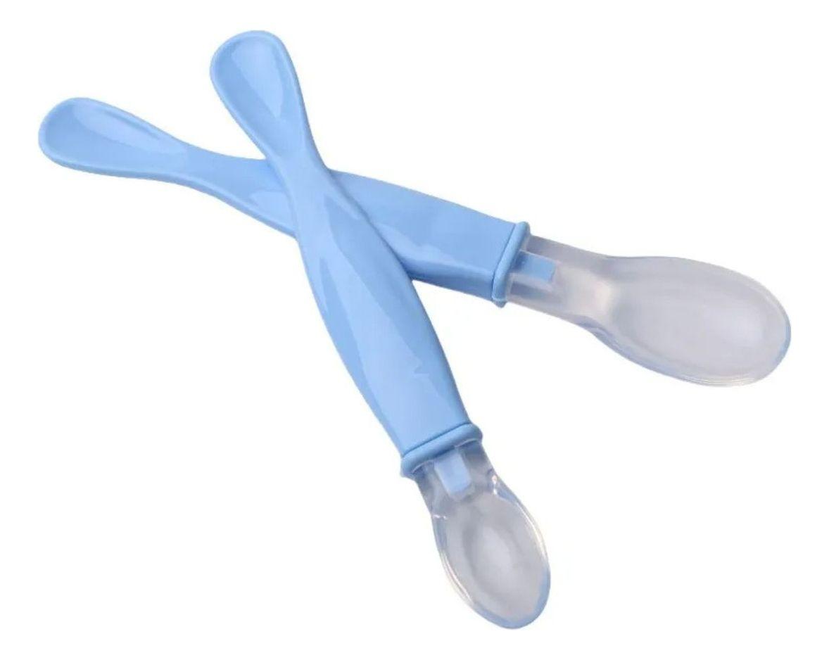 SET 3 CUCHARAS ERGONOMICA SILICONA FLEXIBLE PARA BEBE LAU-0