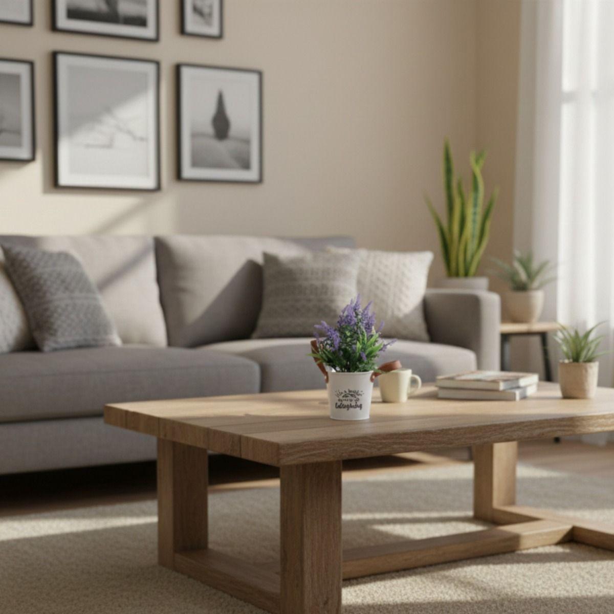 Set 2 Planta Artificial Decorativa Lavanda Encanto Jhn-8