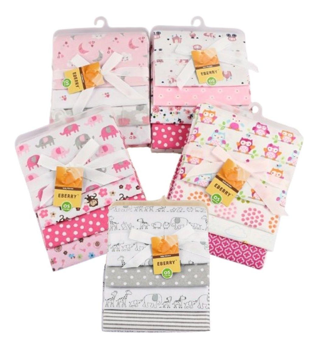 SET MANTAS PAÑALES DE TELA TUTOS TELA ESTAMPADOS BEBE LAU-0