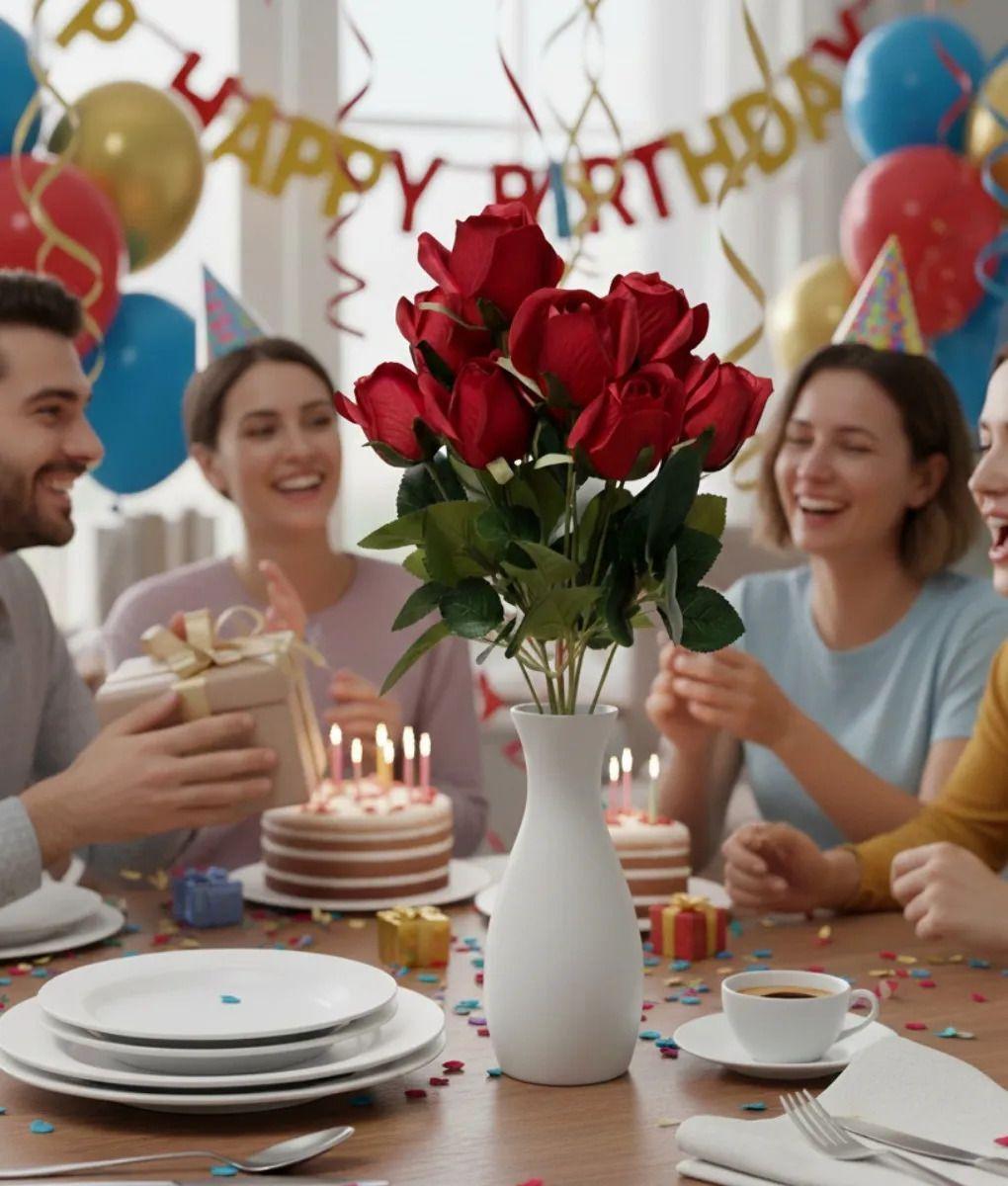 Ramo Floral Artificial Adorno Elegante Decorativo Jhn-3