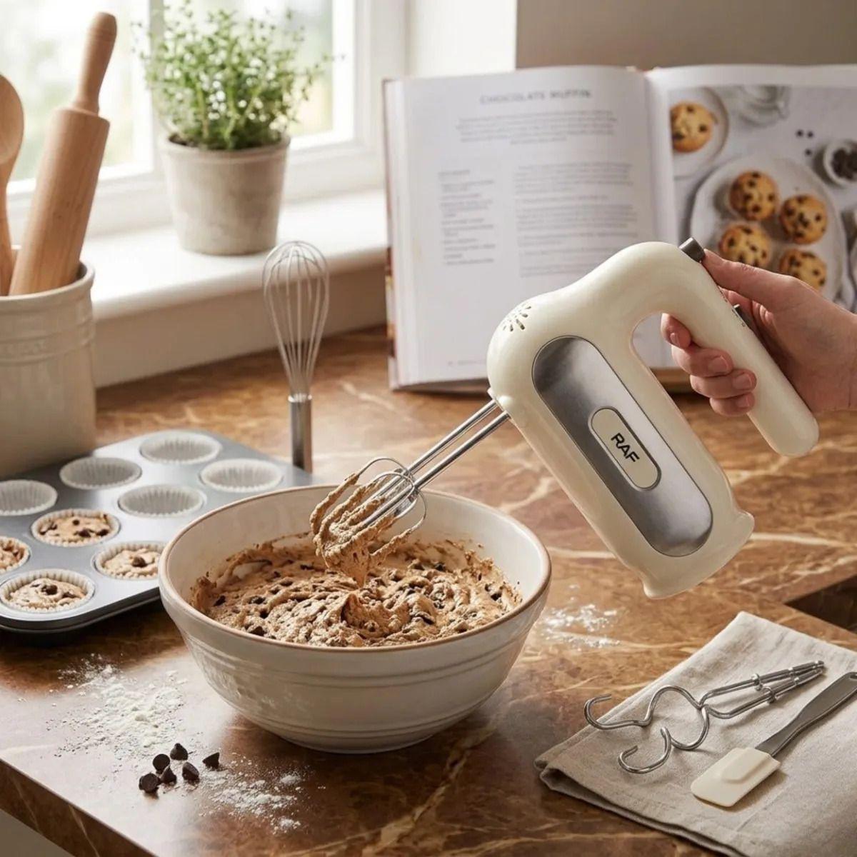 Batidora Mano Cocina Varillas Ganchos Masas Respotería ALJ-5