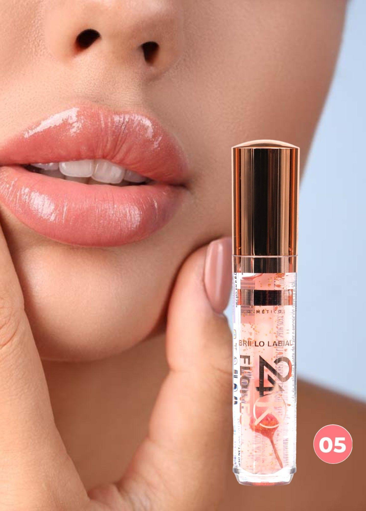 Set 3 Brillo Labial 24K Flores Hidrata Nutre Jhn-2