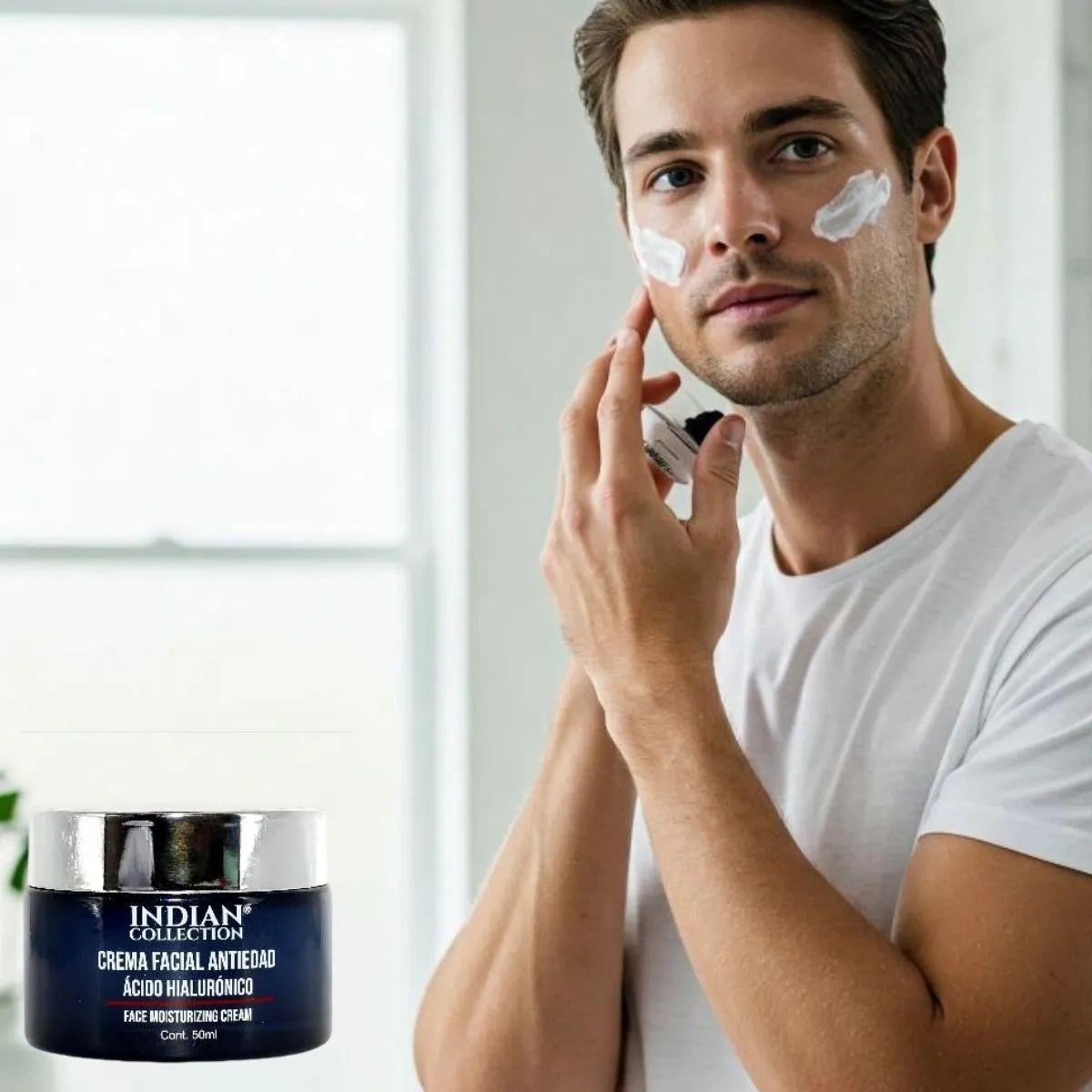SET 2 CREMA FACIAL ANTIEDAD REAFIRMANTE PARA HOMBRE LAU-8