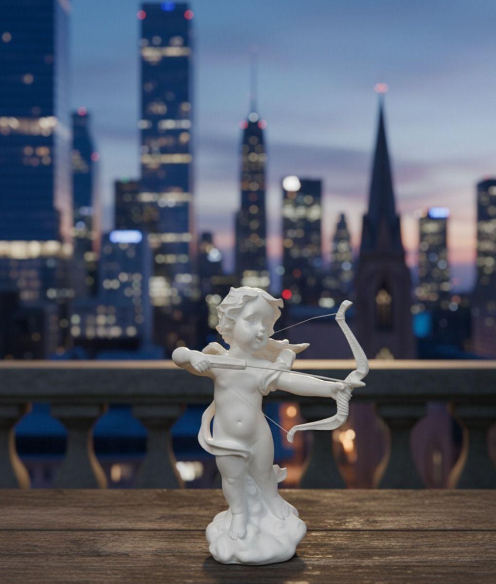 Estatua Decorativa Ángel Cupido Escultura Adorno Hogar Jhn-5