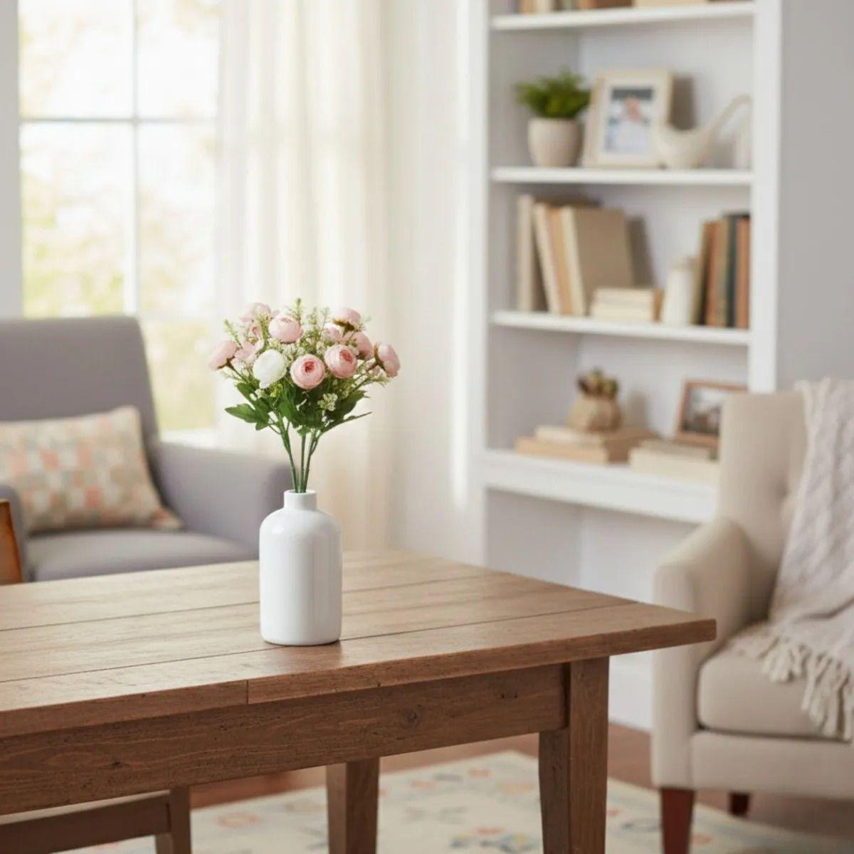 Set 3 Ramo Flores Silvestres Frescura Artificial Adorno Jhn-6