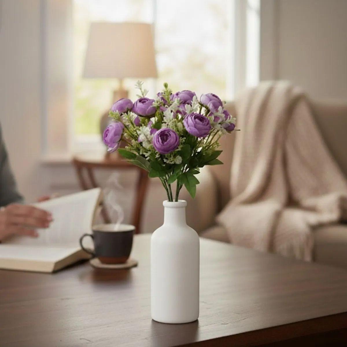 Set 3 Ramo Flores Silvestres Frescura Artificial Adorno Jhn-7