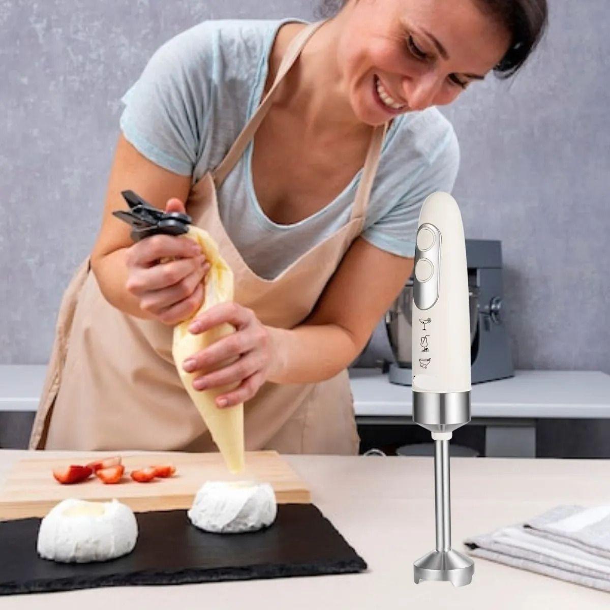 LICUADORA PROCESADORA DE MANO PORTATIL 400W COCINA LAU-5