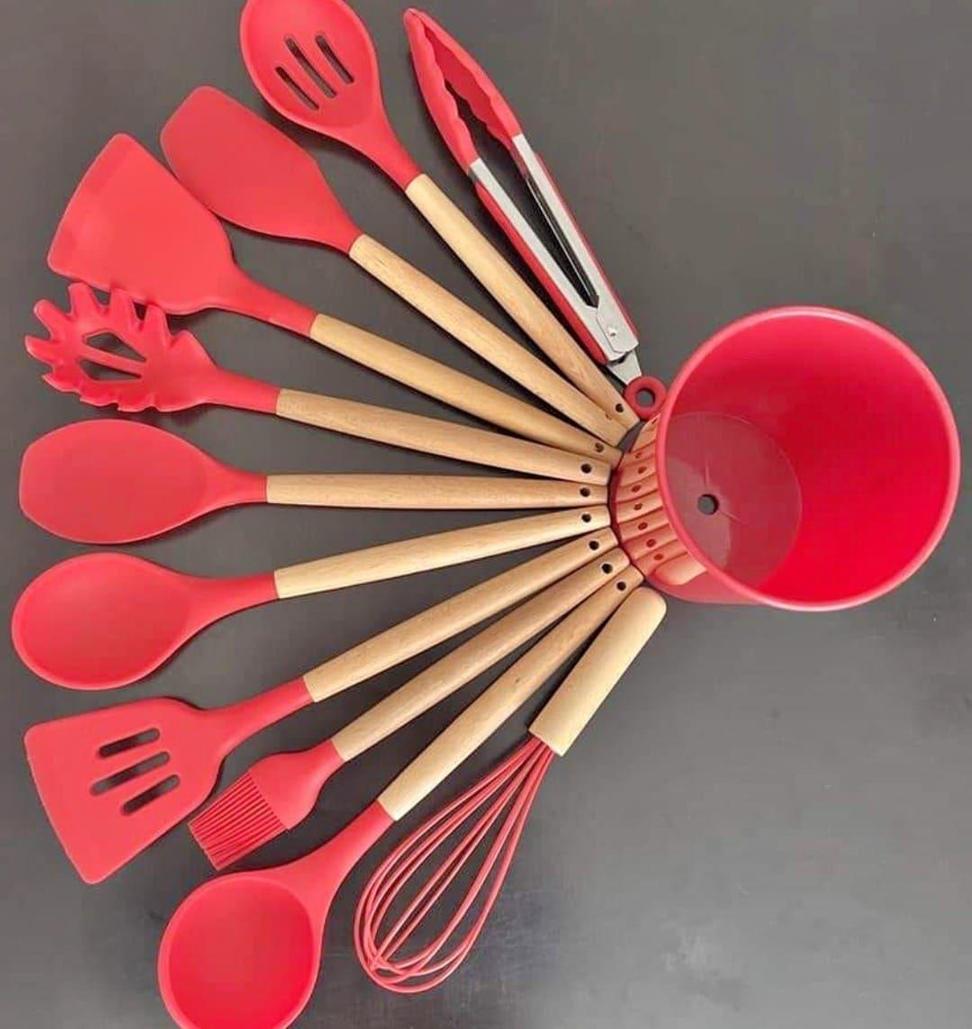 Juego Espátulas Silicona Utensilios Antiadherentes Rondon-7