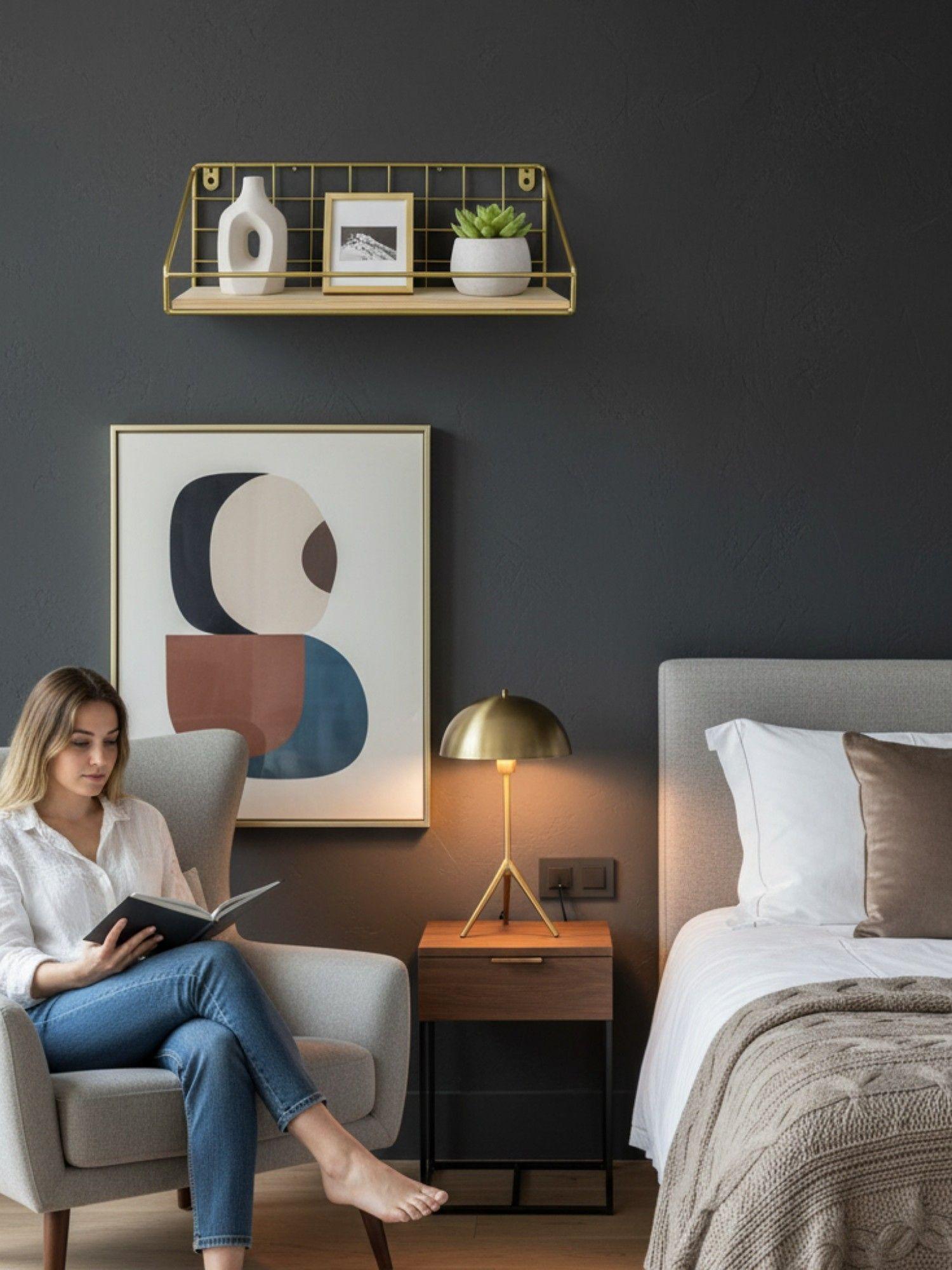 Estante Pared Repisa Diseño Moderno Almacenamiento Jhn-2