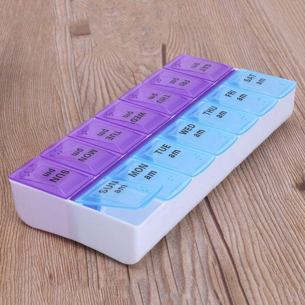 SET 3 PASTILLEROS TOMA SEMANAL PLASTICO PORTATIL LAU-7