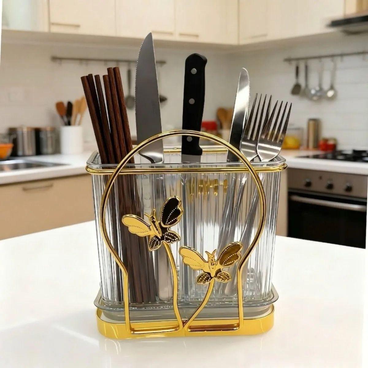 Organizador Cubiertos Utensilios Elegante Mariposas ALJ-9