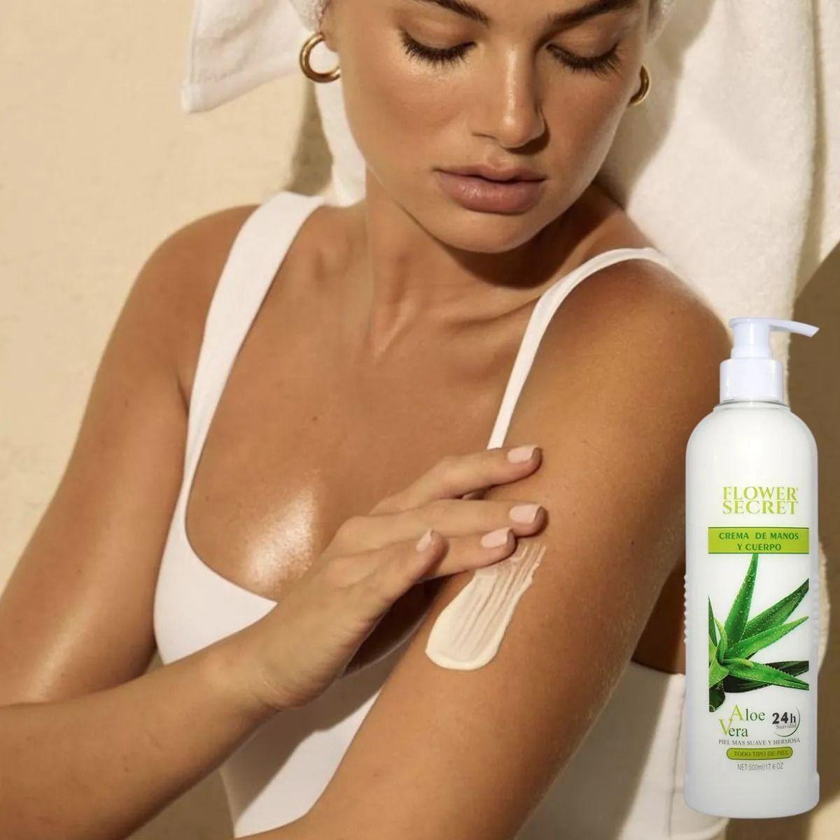 Set 2 Cremas Hidratante Cuerpo Aloe Vera Hidratacion 24H Lau-2