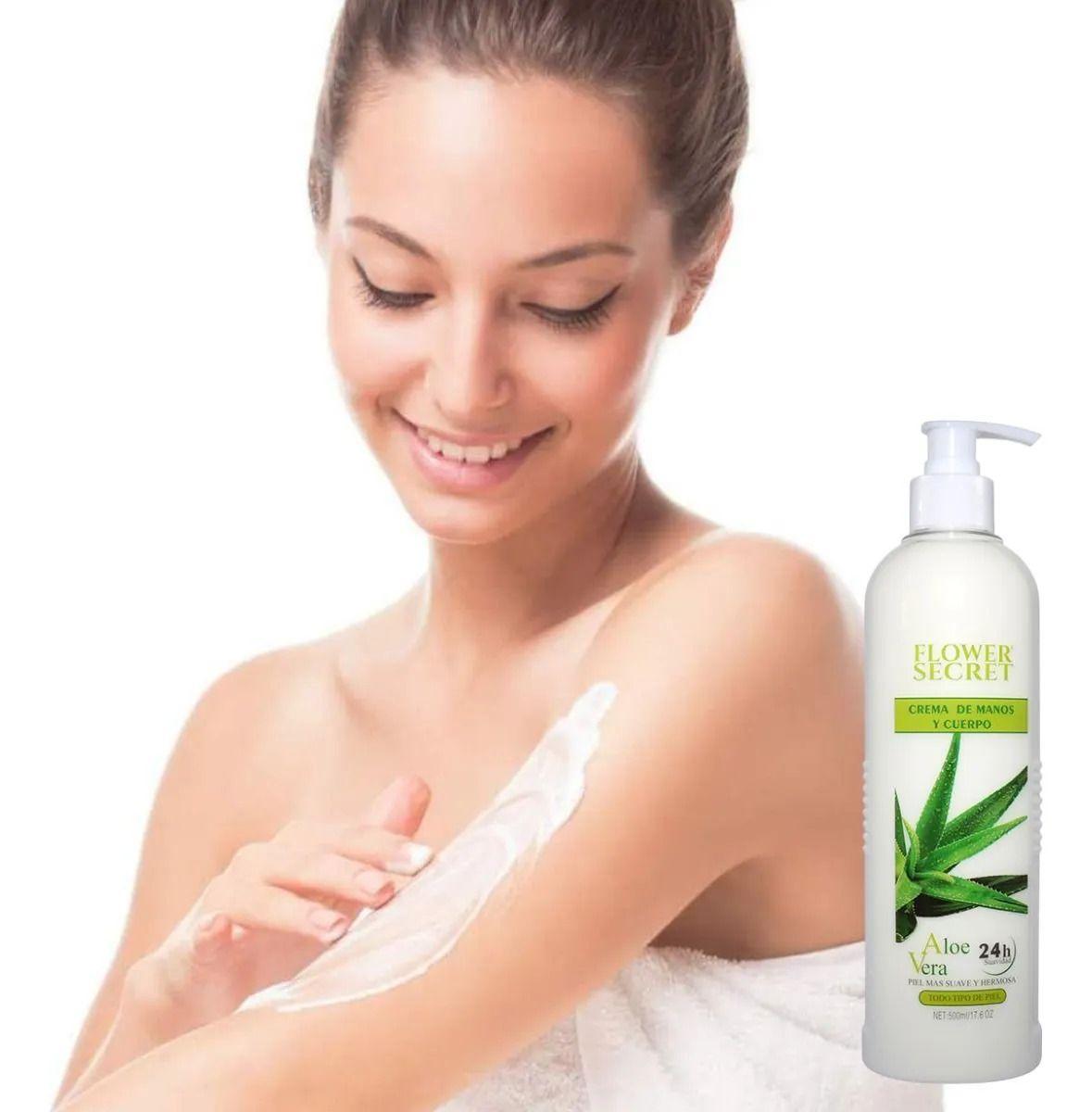 Set 2 Cremas Hidratante Cuerpo Aloe Vera Hidratacion 24H Lau-5