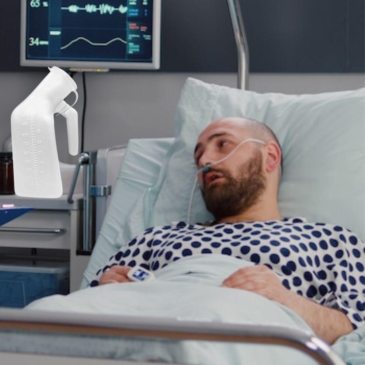 SET 2 PATO URINARIO MASCULINO ADULTO PORTATIL LAU-2