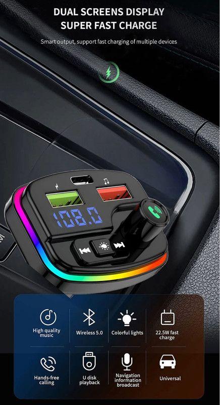 Transmisor Manos Libres Bluetooth Carro M13 Audio USB Lau-7