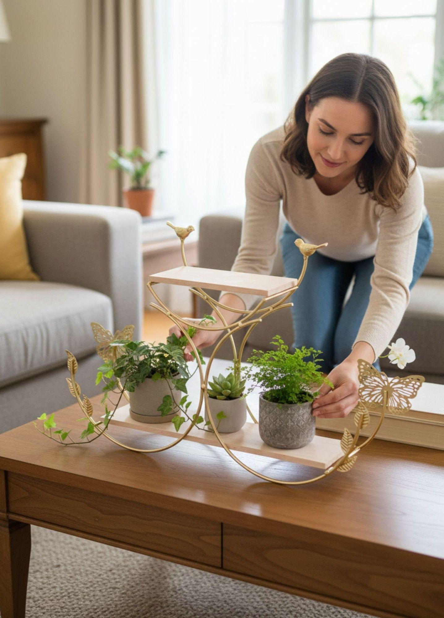 Porta Macetas Multifuncional Soporte Decorativo Adorno Jhn-2