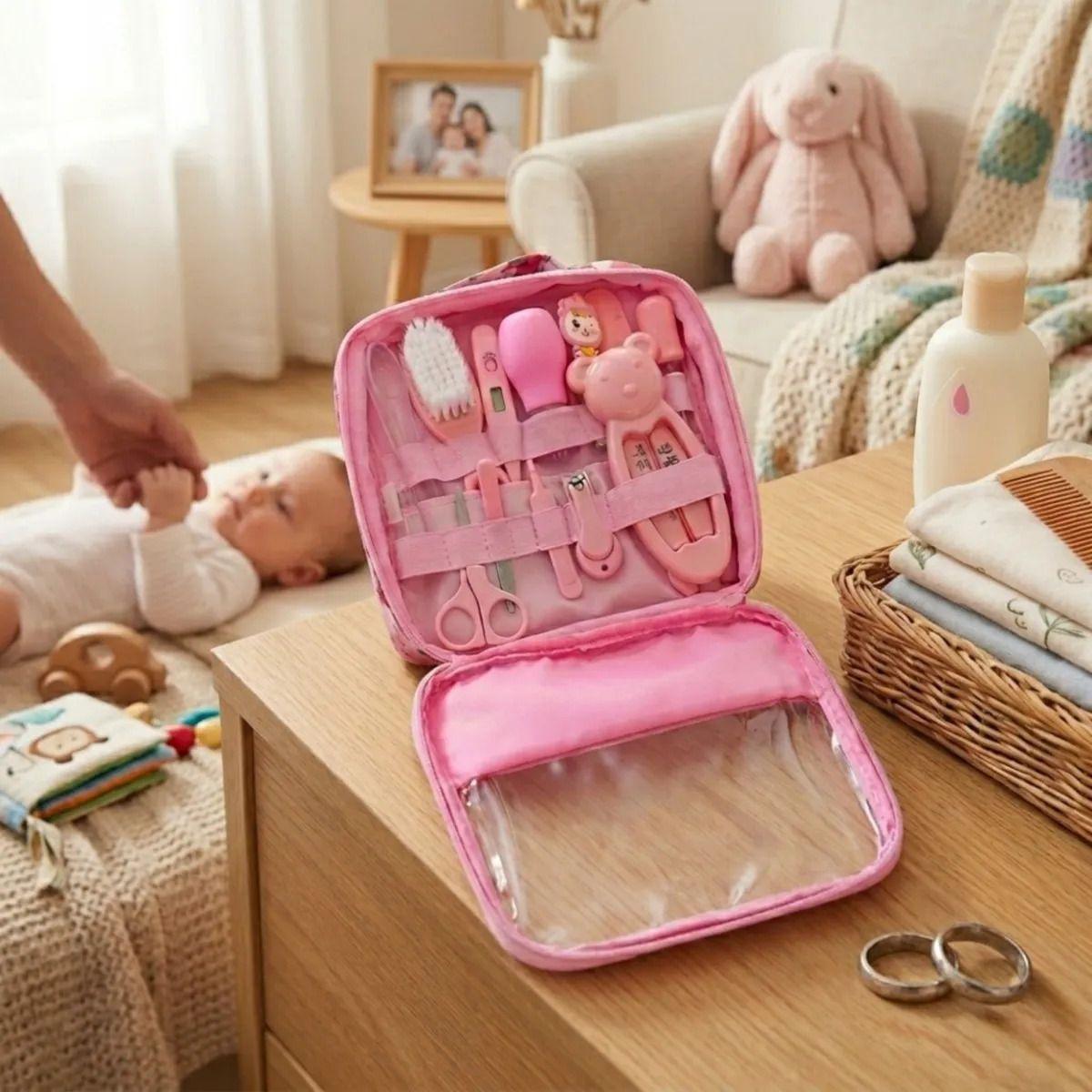 Kit Cuidado Bebé Cortaúñas Termómetro Aspirador Nasal ALJ-6
