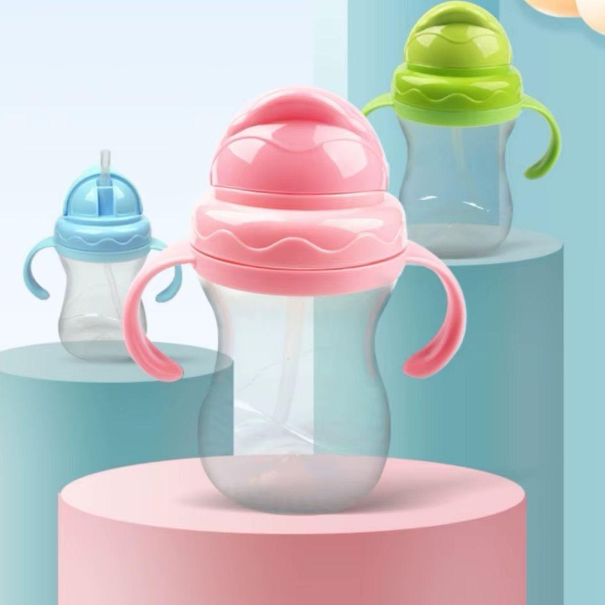 SET 3 VASOS CON SOBERTE ANTIDERRAMES PARA BEBES LAU-9