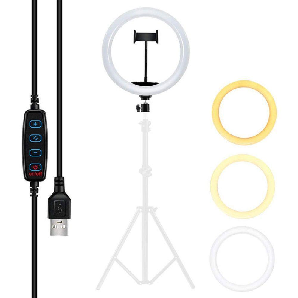 Aro Luz Pantalla Tactil Control Remoto Soporte Tripoide Lau-3