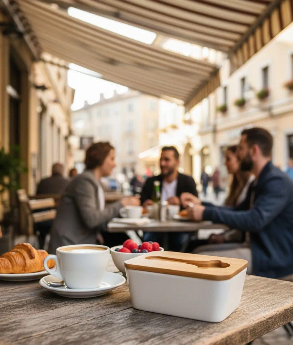 Mantequillera Contenedor Tapa Diseño Moderno Cocina Jhn-5